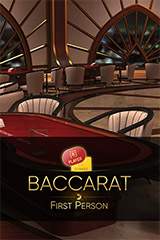 First Person Baccarat by Evolution Gaming - virtual card game