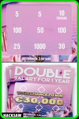 Double Salary for 1 Year - the best instant scratch card game