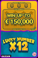 Lucky Numbers x12 - the best instant scratch card game