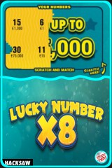 Lucky Numbers x8 - the best instant scratch card game